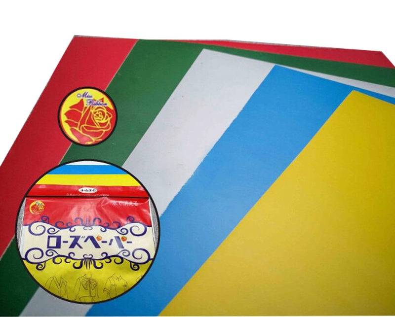 AMORNPHAN 5 Sheets 5 Colors Sewing Carbon Tracing Paper Transfer Paper 9"x11" Home Sewing Cross Stitch Paint Kit Marking Patterns Fabric Craft Made in Japan Plus Tracing Wheel Sewing Tool for Tailor - Image 4